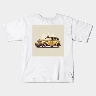 Art Deco Style Taxis Kids T-Shirt